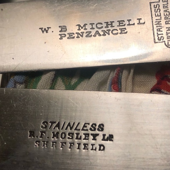 4 Vintage Bone Knives  Mosley/Mitchell/ Rogers - Picture 13 of 13